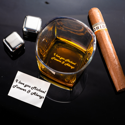 Personalized Whiskey Glass Gift for Men