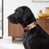 Slide-On Pet ID Tag Silent Stainless Steel Personalized Dog Tag