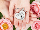Custom Engraved Heart Shaped Wedding Love Lock