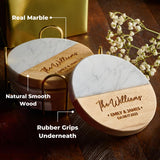 Personalized Coasters Wedding Gift for Couple Custom Premium Craftsmanship Durability Tested Custom Bar Coasters for Drinks with Monogram Engraved Great Newlywed