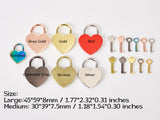 Custom Engraved Heart Shaped Wedding Love Lock