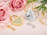 Custom Engraved Heart Shaped Wedding Love Lock