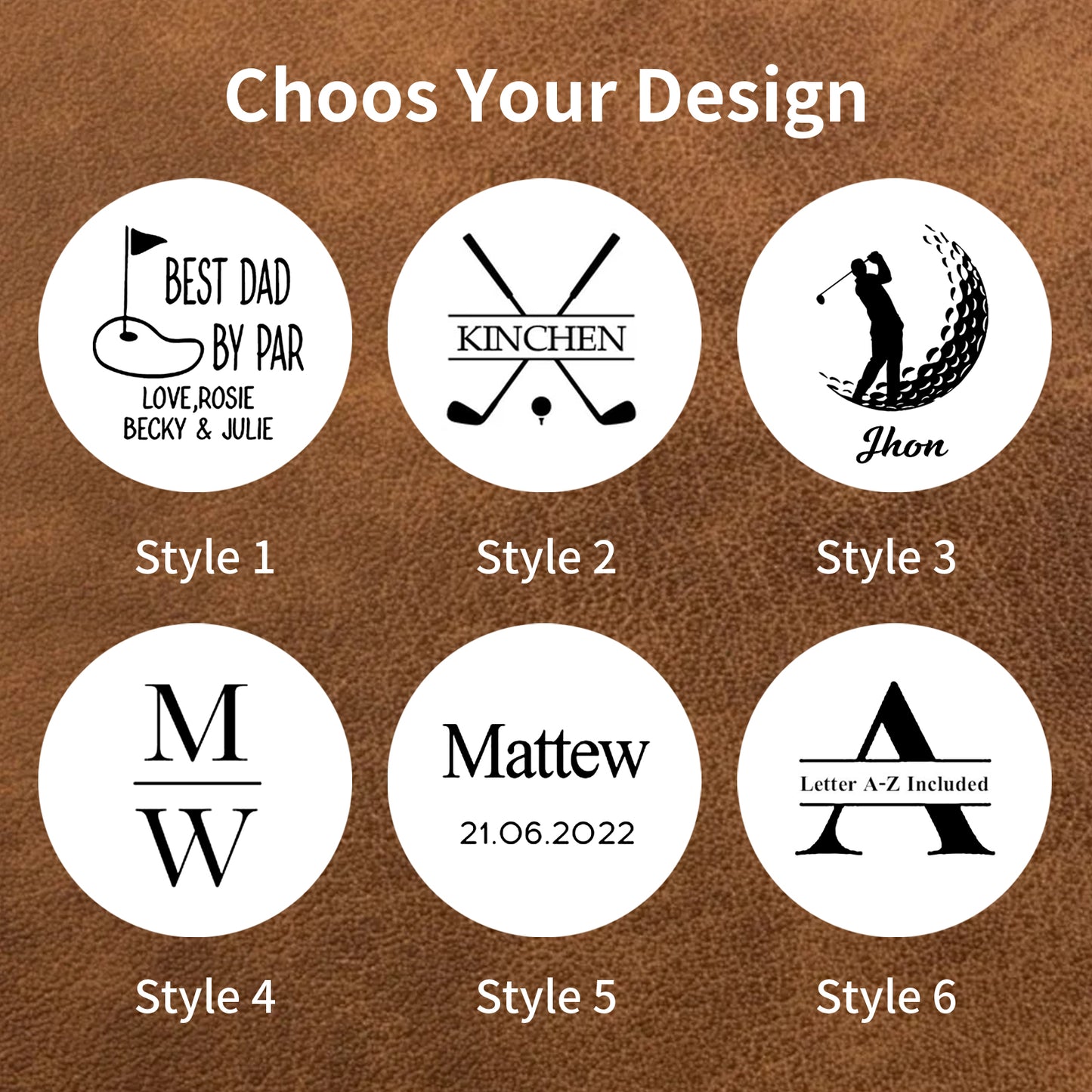 Personalized Dad Golf Tags