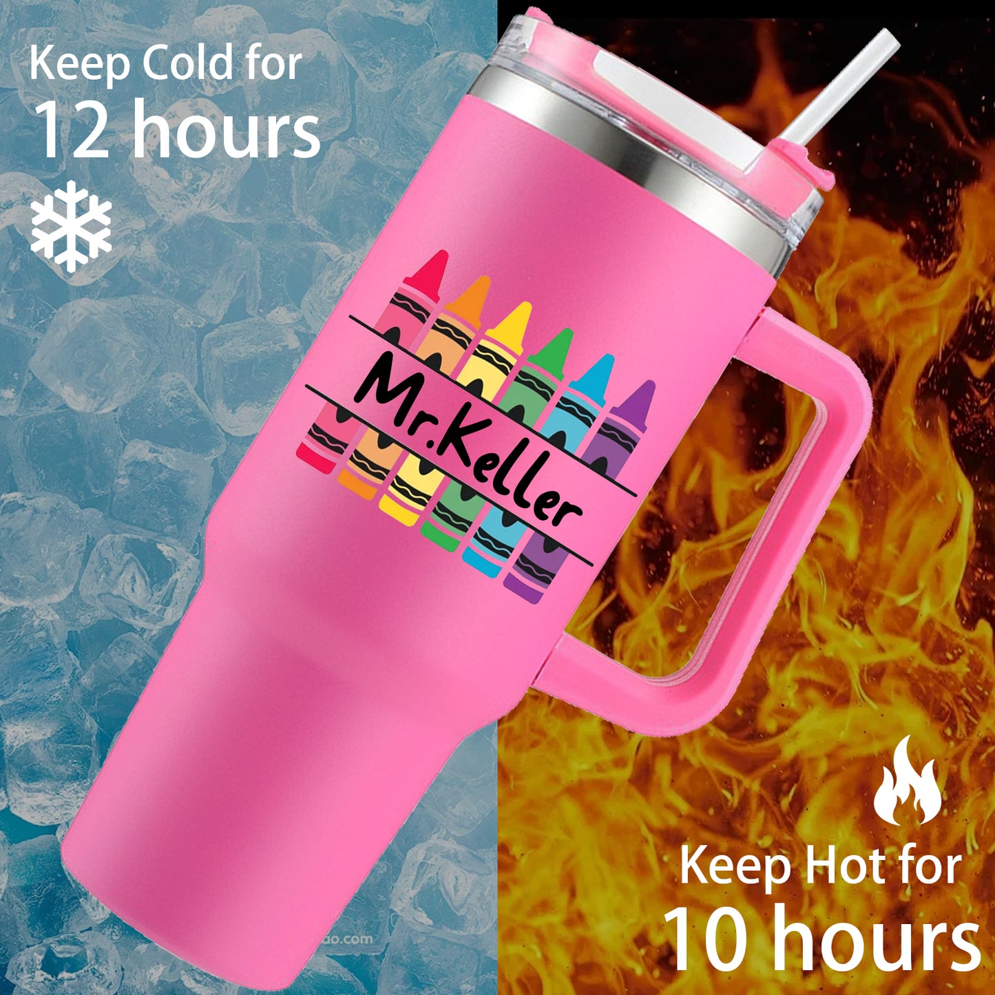 Personalized Teacher 40oz Travel Tumbler