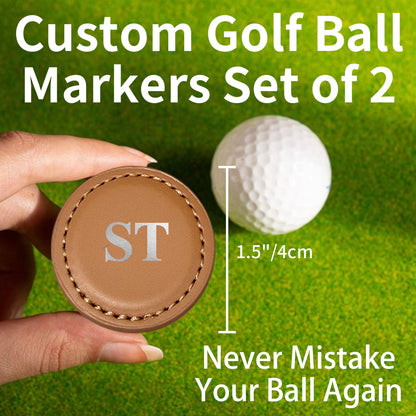 Personalized Golf Ball Markers Set of 2
