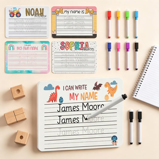 Pizarra personalizada para practicar el nombre para niños