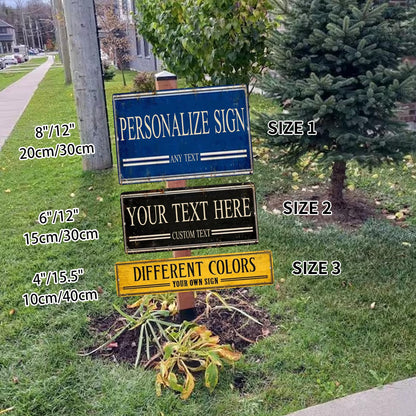 Personalized Metal Sign