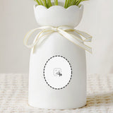 Personalized Glaze Style Pet Photo Ceramic Vase with Name Anniversary Birthday Gift for Pet Lover Owner
