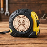 Personalized I Fix Shit Tape Measure with Wrist Strap Measuring Accessories Daily Use Funny Gift For Men Husband Dad Grandpa Mechanic Handyma